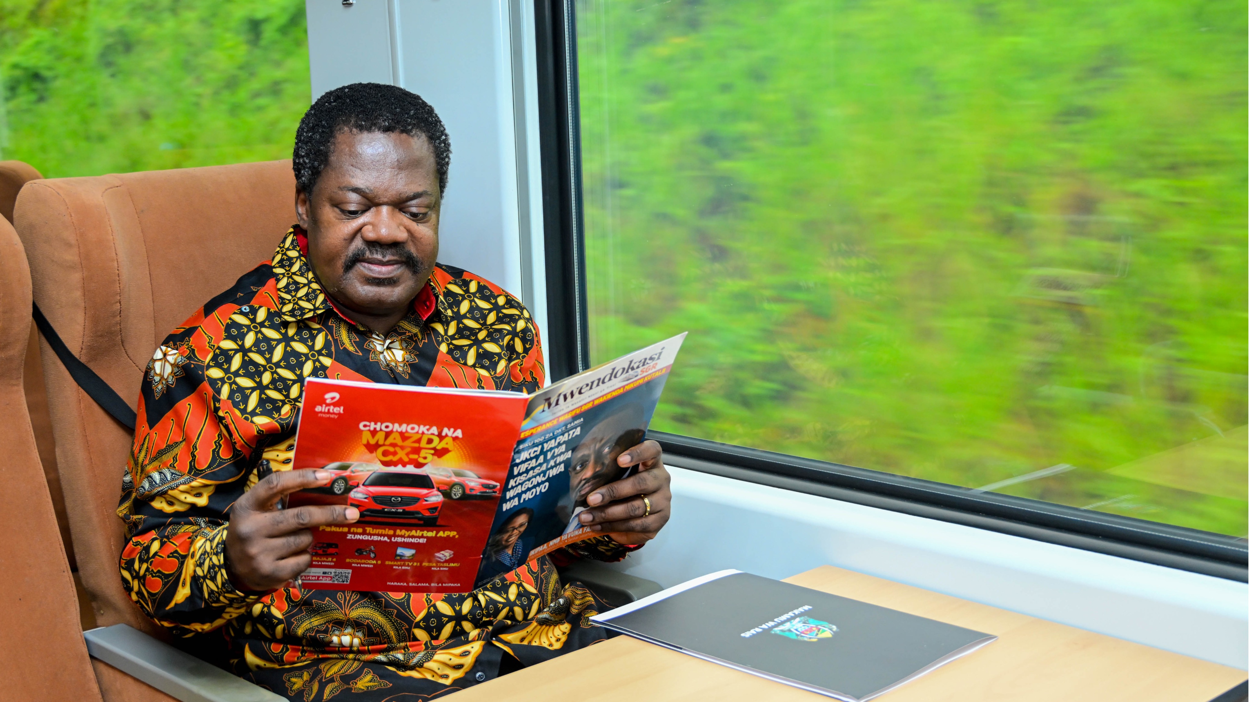 Makamu wa Rais akisafiri kwa SGR kuelekea Morogoro kwenye Wiki ya Maji 2026