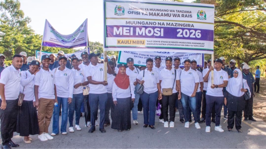 Watumishi Ofisi ya Makamu wa Rais washiriki Mei Mosi kimkoa Dodoma